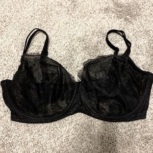 Lacy Black Bra